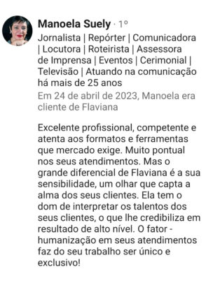 depoimento Manoela Suely